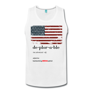 "Deplorable" Tank Top - white